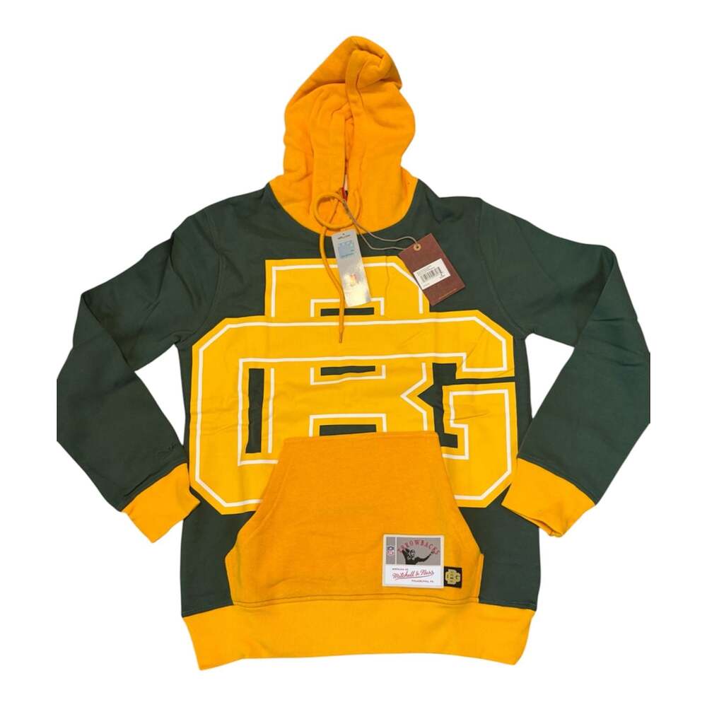 Green Bay Packers Mitchell & Ness Big Face Hoodie 5.0,